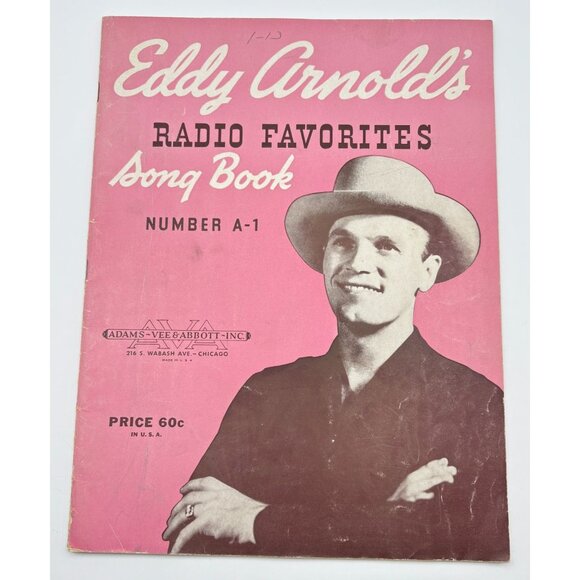 Eddy Arnolds Radio Favorites Piano Song Book Sheet Music Number A-1 Vtg Country - Picture 9 of 9
